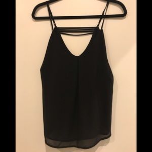 Silk Black Tank